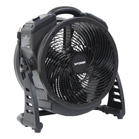 Xpower Battery Powered Rechargeable Sealed Brushless DC Motor Axial Air Mover W/ Ozone Generator M-25B